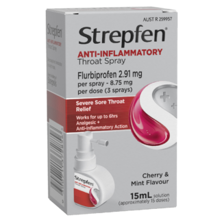 Strepfen Anti-Inflammatory Throat Spray 15mL - Cherry & Mint Flavour