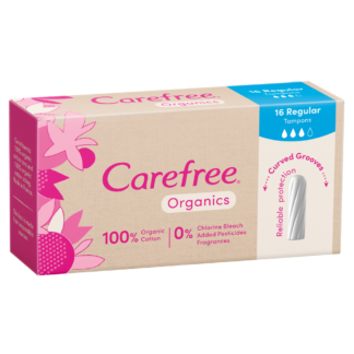 Carefree Organics 16 Regular Tampons