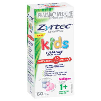 Zyrtec Kids Oral Liquid 60mL - Bubblegum Flavour