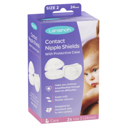 Lansinoh Contact Nipple Shields 2x Size 1(20mm)