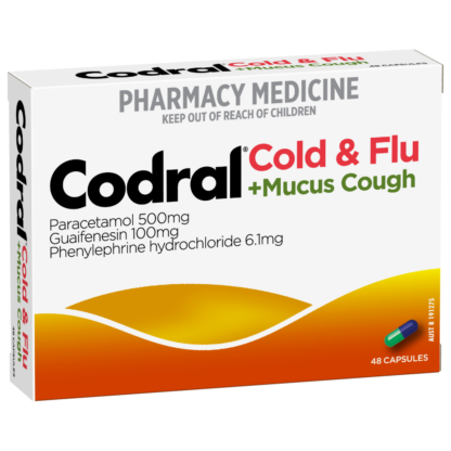 Codral Cold & Flu + Mucus Cough 48 Capsules