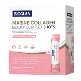 Bioglan Marine Collagen Beauty Complex Shots 25mL x 15 Liquid Sachets