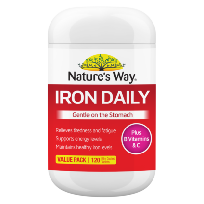 Nature's Way Iron Daily 120 Tablets