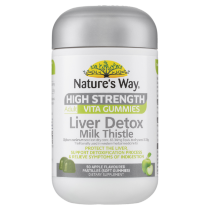 Nature's Way High Strength Adult Vita Gummies Liver Detox Milk Thistle 50 Pastilles