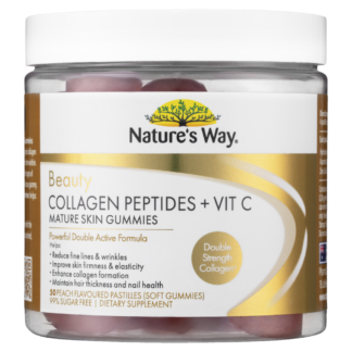 Nature's Way Beauty Collagen + Vit C Mature Skin Gummies 50 Pastilles