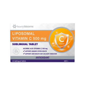 Henry Blooms Liposomal Vitamin C 500mg 30 Sublingual Tablets