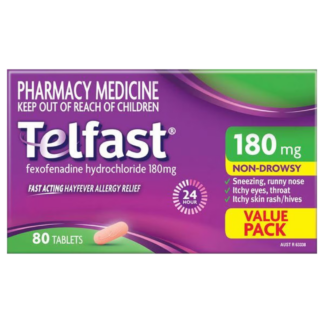 Telfast 180mg Non-Drowsy 80 Tablets