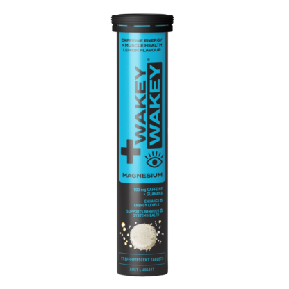 Wakey Wakey Caffeine Energy + Magnesium 17 Effervescent Tablets - Lemon Flavour