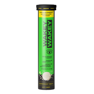 Wakey Wakey Caffeine Energy 20 Effervescent Tablets-Lemon & Lime Flavour