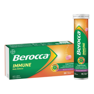 Berocca Immune Daily Defence Blackcurrant 30 Effervescent Tablets