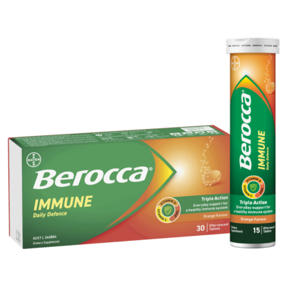 Berocca Immune Daily Defence Orange 30 Effervescent Tablets