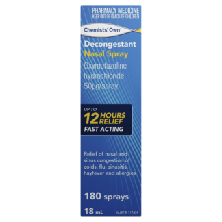 Chemists' Own Decongestant Nasal Spray 180 Sprays