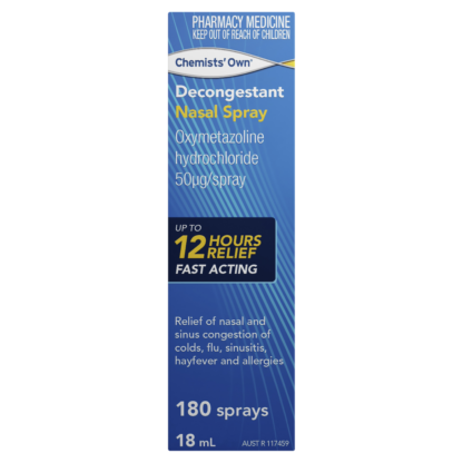 Chemists' Own Decongestant Nasal Spray 180 Sprays