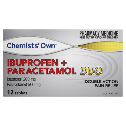 Chemists' Own Ibuprofen + Paracetamol Duo 12 Tablets