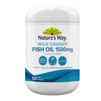 Nature's Way Wild Caught Fish Oil 1500mg 120 Capsules