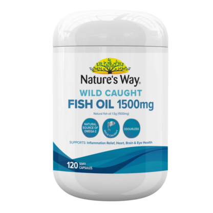 Nature's Way Wild Caught Fish Oil 1500mg 120 Capsules