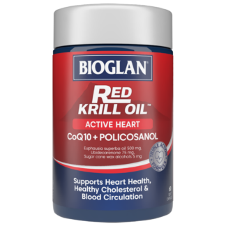 Bioglan Red Krill Oil Active Heart 60 Soft Capsules