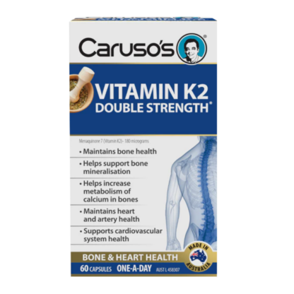 Caruso's Vitamin K2 Double Strength 60 Capsules