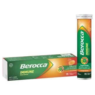 Berocca Immune Daily Defence Effervescent Tablets 15 Pack - Orange Flavour