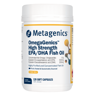 Metagenics OmegaGenics High Strength EPA DHA Fish Oil 120 Capsules