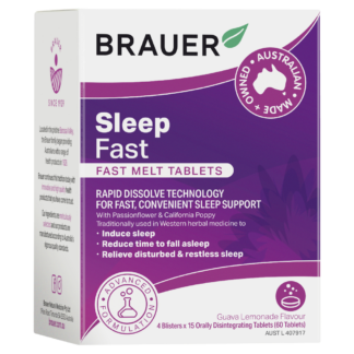 Brauer Sleep Fast Melt 60 Tablets