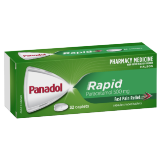 Panadol Rapid 32 Caplets Paracetamol 500mg Fast Pain Relief