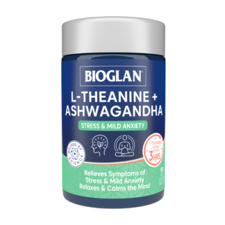 Bioglan L-Theanine + Ashwagandha 50 Tablets