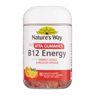 Nature's Way Adult Vita Gummies B12 Energy 80 Pastilles Orange Flavour