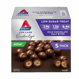 Atkins Low Carb Endulge Bars 5 x 34g Milk Chocolate Malt Bites