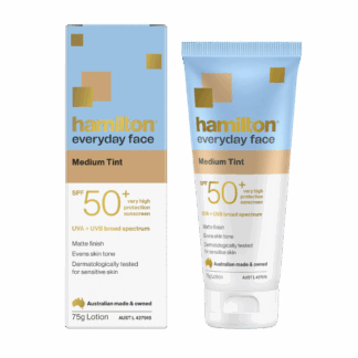 Hamilton Everyday Face Medium Tint SPF 50+ Sunscreen Lotion 75g