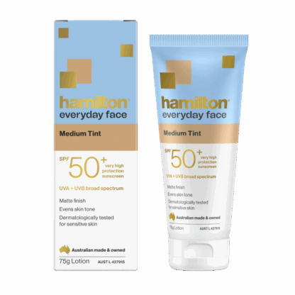 Hamilton Everyday Face Medium Tint SPF 50+ Sunscreen Lotion 75g