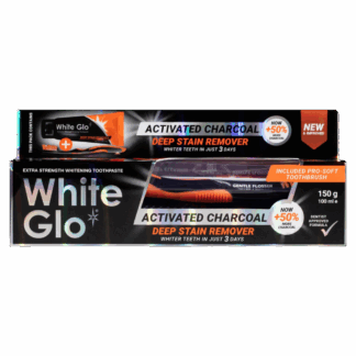 White Glo Charcoal Deep Stain Remover Toothpaste 150g