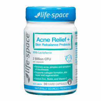 Life-Space Acne Relief + Skin Rebalance Probiotic 30 Capsules