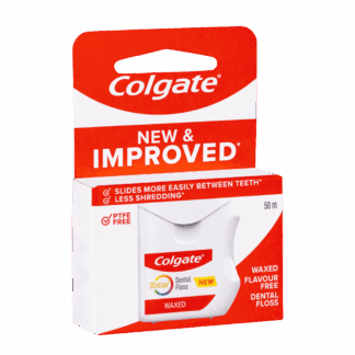 Colgate Total Waxed Dental Floss Flavour Free 50m