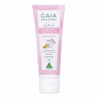 GAIA Natural Baby Natural Probiotic Toothpaste Bubblegum 50g