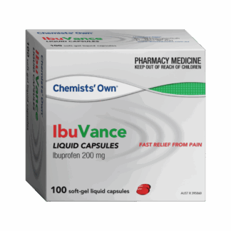 Chemists' Own IbuVance Liquid Caps 200mg 100