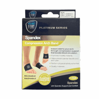 Neat Feat Spandex Gel Compression Arch Band Medium