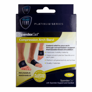 Neat Feat Spandex Gel Compression Arch Band Large