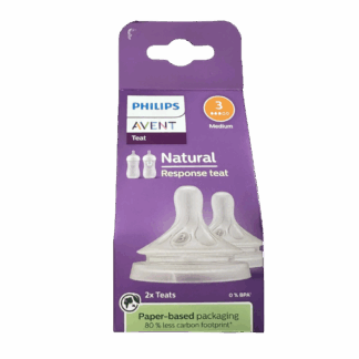 Avent Natural Response Teats, 1 Month+, Flow 3, 2-Pack