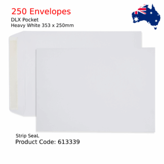 Cumberland Envelope Strip Seal White Pocket DLX 353 x 250mm Box 250