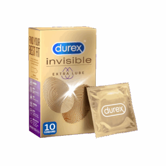 Durex Invisible Extra Lube Condom 10 Pack
