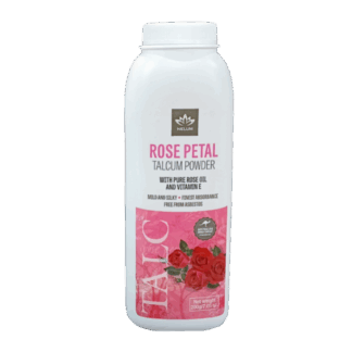 Nelum Rose Petal Talcum Powder With Pure Rose Oil and Vitamin E 200g