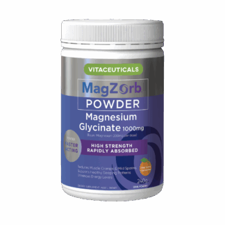 Vitaceuticals Magzorb Magnesium Glycinate Powder 1000mg 240g - Cirtrus Flavour