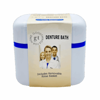 Good Things Denture Bath with Removable Rinse Basket 1 Pack