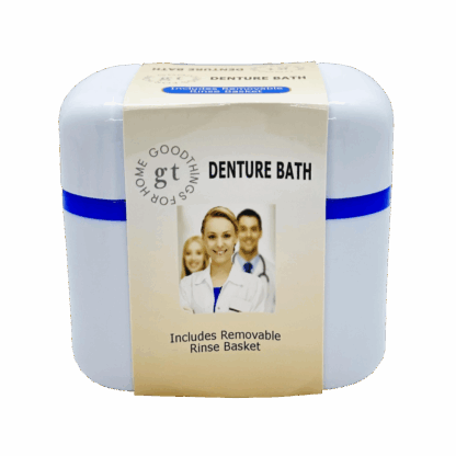 Good Things Denture Bath with Removable Rinse Basket 1 Pack