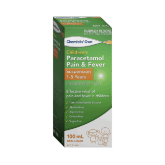 Chemists’ Own Children’s Paracetamol Pain & Fever 5-12 Years Oral Liquid 100mL