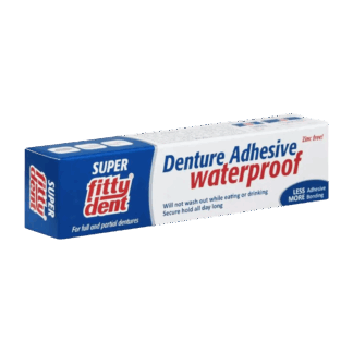Super Fittydent Denture Adhesive Waterproof Zinc Free 40g