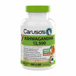 Carusos Ashwagandha 12500mg 50 Tablets