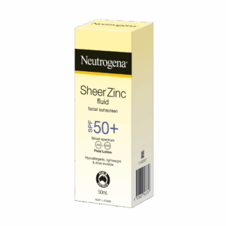 Neutrogena Sheer Zinc Face Fluid Sunscreen SPF50+ 50mL