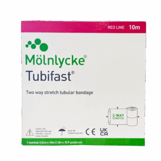 Molnlycke Tubifast 2 Way Stretch Tubular Bandage 1.5 Inches X 11 Yards Red Line 10m